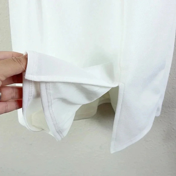 NWT Lulus Party for Two Ivory / White Asymmetrical Bodycon Mini Dress size XS - Picture 10 of 15